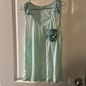 Sequin tank - L